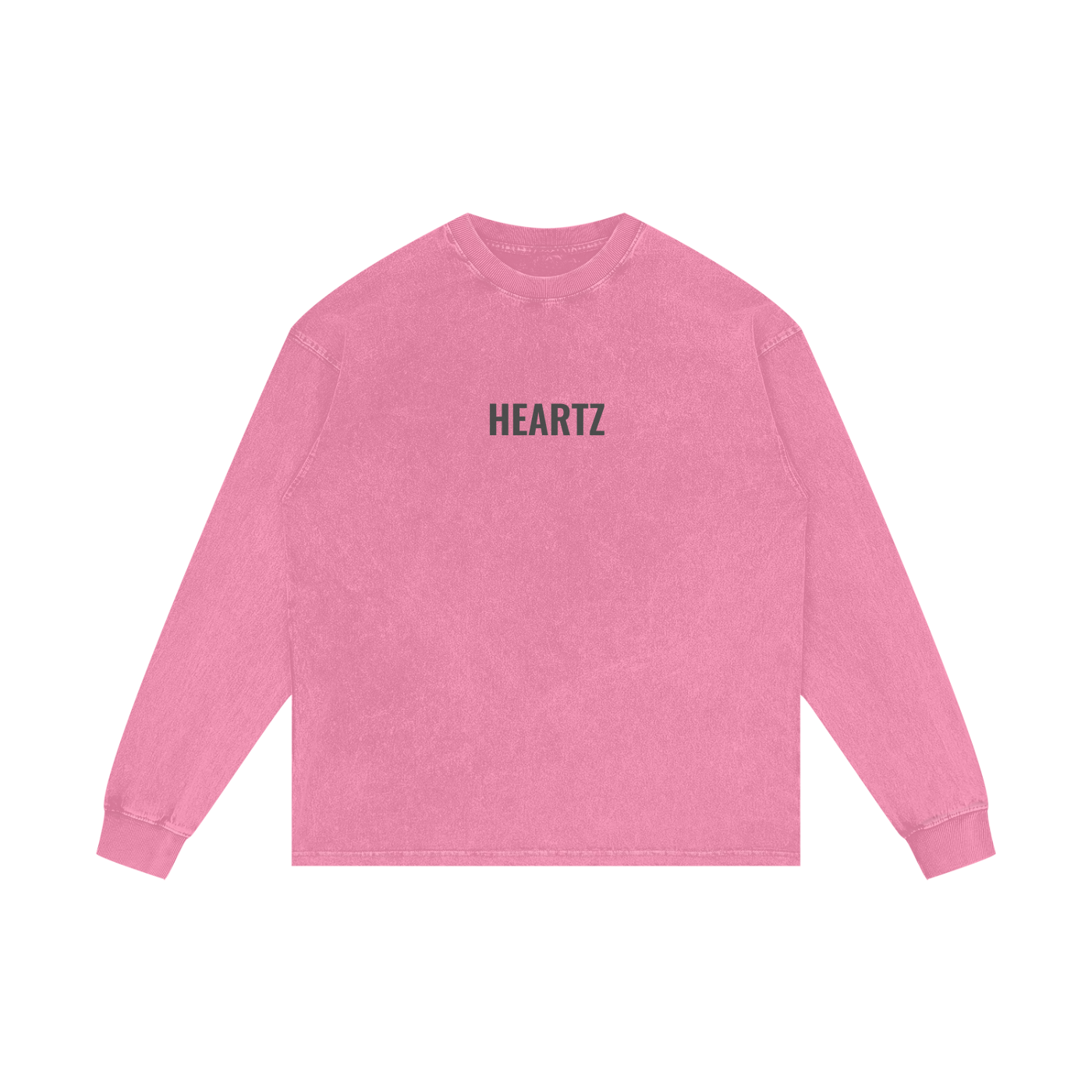 MEN'S ACID WASH PINK LONG SLEEVE